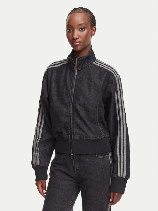 Zdjęcie produktu adidas Bluza Firebird Denim Tracktop IB6917 Czarny Regular Fit