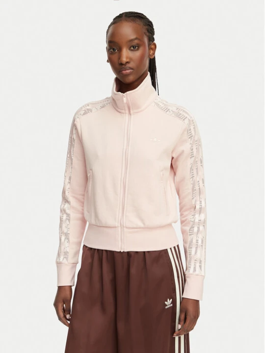 Zdjęcie produktu adidas Bluza Firebird Lace KC6450 Różowy Slim Fit