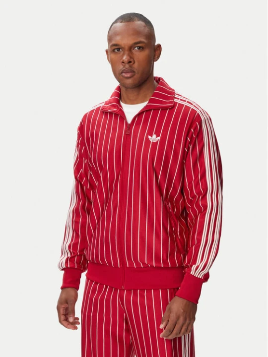 Zdjęcie produktu adidas Bluza Firebrid Pinstripes Track Top KR7227 Czerwony Regular Fit