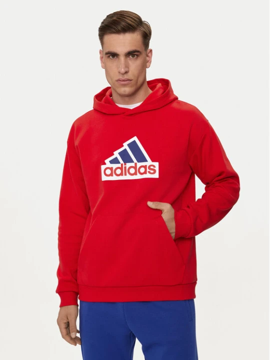 Zdjęcie produktu adidas Bluza Future Icons Badge of Sport IS8338 Czerwony Regular Fit