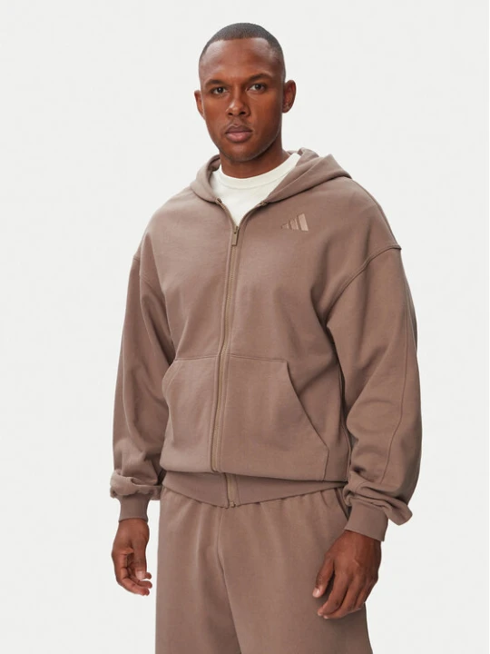 Zdjęcie produktu adidas Bluza Kit Small Logo Full-Zip Hoodie KW2322 Beżowy Regular Fit