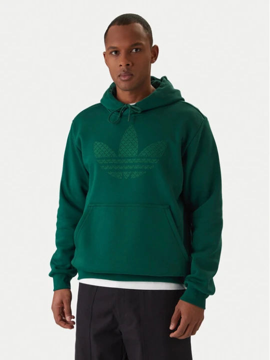 Zdjęcie produktu adidas Bluza Monogram Infill KD0403 Zielony Regular Fit