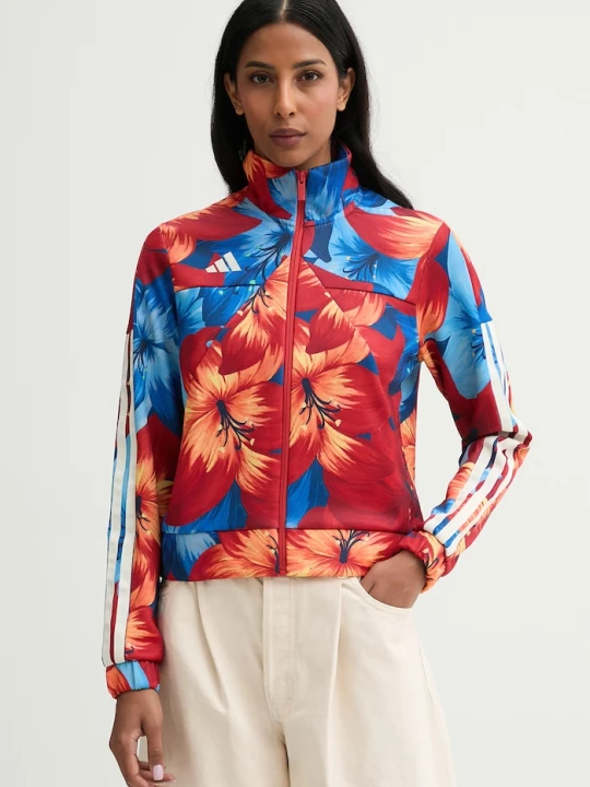 Zdjęcie produktu adidas bluza rozpinana damska x Farm Rio czerwony
