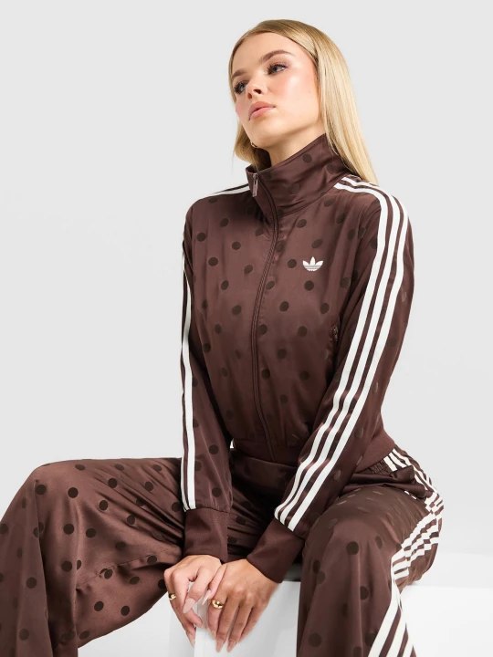 Zdjęcie produktu adidas Bluza Rozpinana Satin Polka Dots Tt brązowy