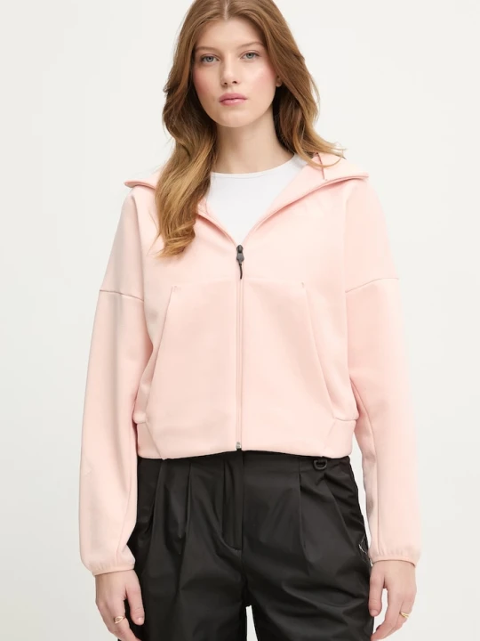 Zdjęcie produktu adidas bluza rozpinana z kapturem damska x Z.N.E pomarańczowy
