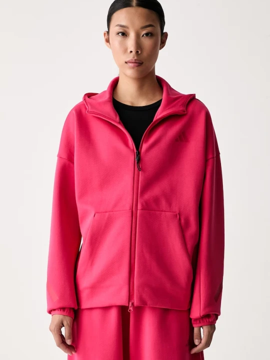 Zdjęcie produktu adidas bluza rozpinana z kapturem damska Z.N.E różowy