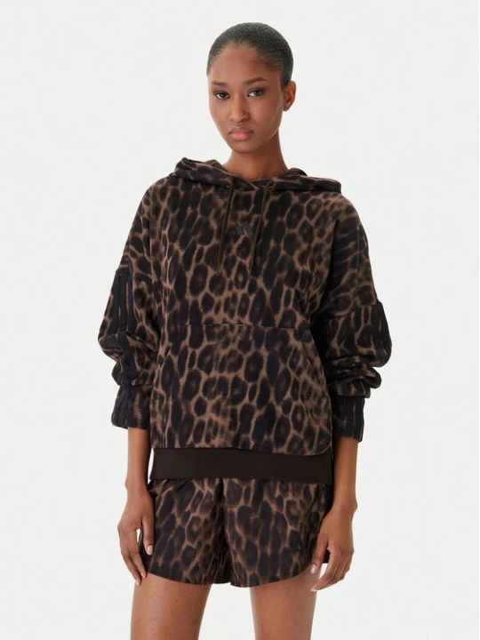 Zdjęcie produktu adidas Bluza Seasonal Essentials Leopard Print KH0293 Brązowy Loose Fit