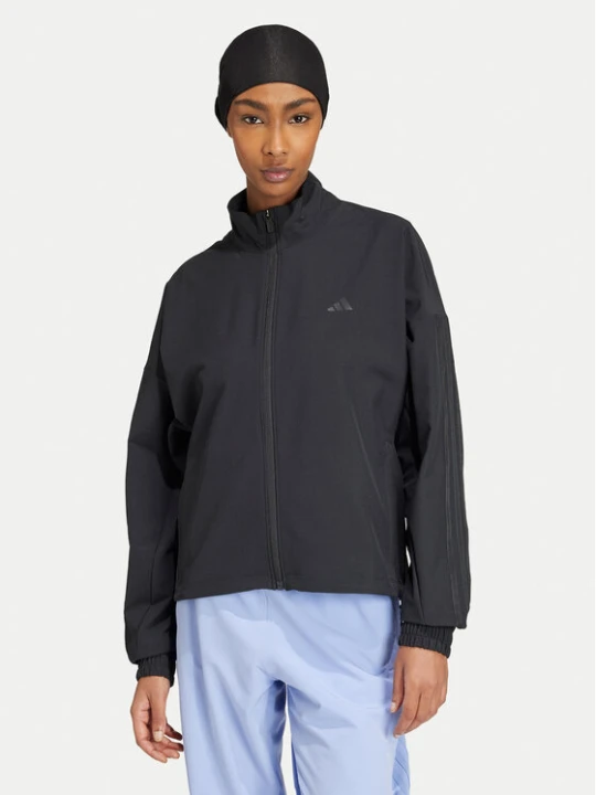 Zdjęcie produktu adidas Bluza techniczna Pacer All Gym Tonal 3-Stripes IW8167 Czarny Regular Fit