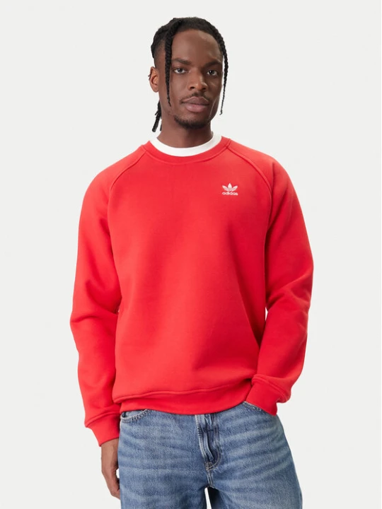 Zdjęcie produktu adidas Bluza Trefoil Essentials KC8983 Czerwony Regular Fit