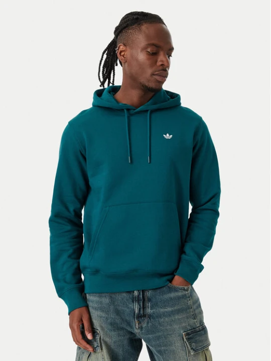 Zdjęcie produktu adidas Bluza Trefoil Essentials KV9317 Zielony ciemny Regular Fit