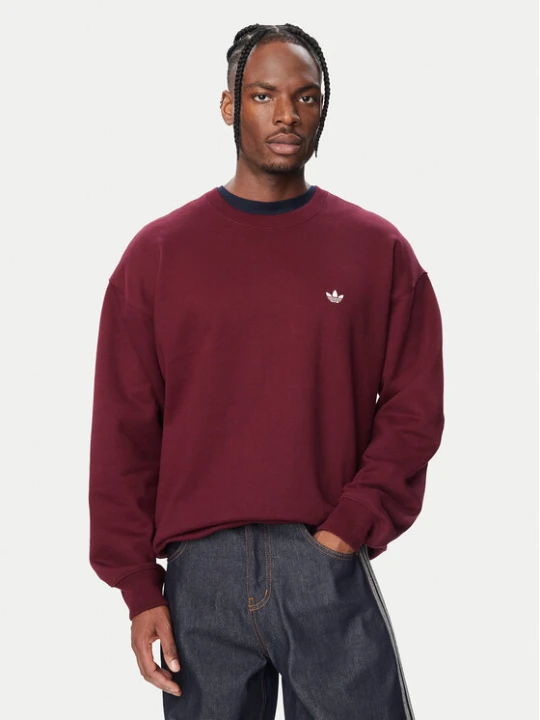 Zdjęcie produktu adidas Bluza Trefoil Essentials LL1046 Bordowy Regular Fit