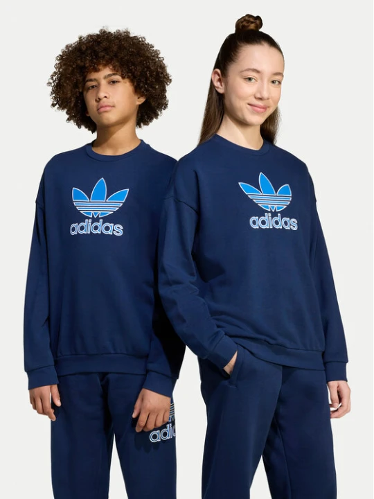 Zdjęcie produktu adidas Bluza Trefoil JV8572 Granatowy Loose Fit