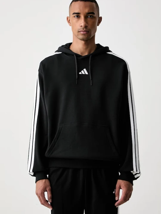 Zdjęcie produktu adidas bluza z kapturem męska bawełniana Essentials czarny