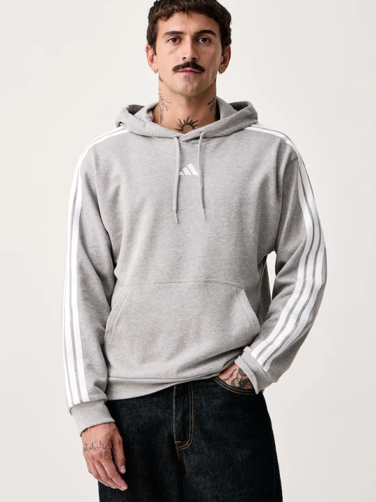 Zdjęcie produktu adidas bluza z kapturem męska bawełniana Essentials szary