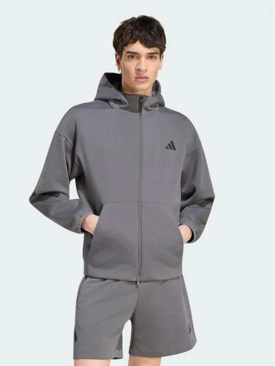 Zdjęcie produktu adidas Bluza Z.N.E. Full Zip KX7689 Szary Regular Fit