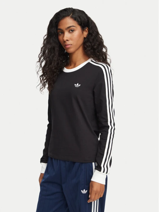 Zdjęcie produktu adidas Bluzka 3 Stripes KD7964 Czarny Slim Fit