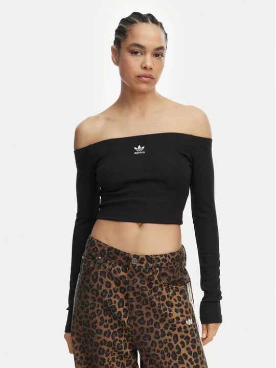 Zdjęcie produktu adidas Bluzka Essentials KE3150 Czarny Slim Fit