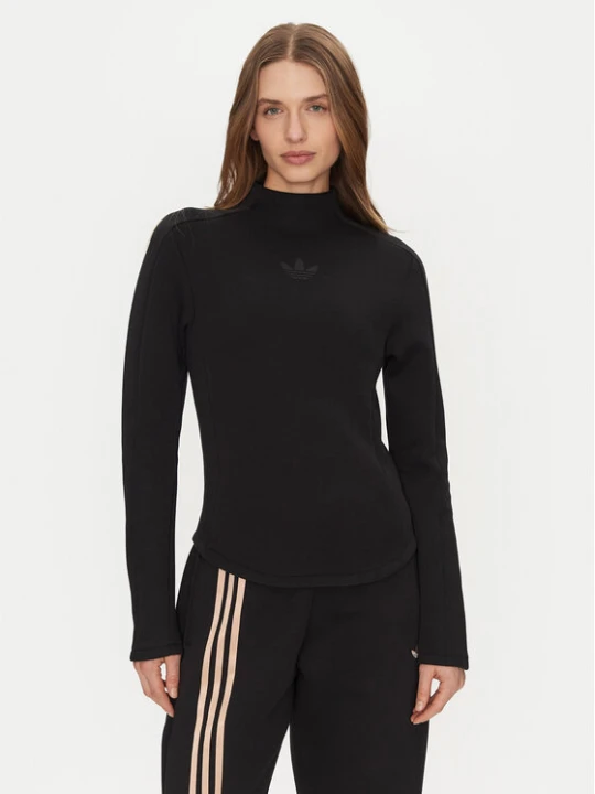 Zdjęcie produktu adidas Bluzka Structured Interlock JJ0937 Czarny Slim Fit