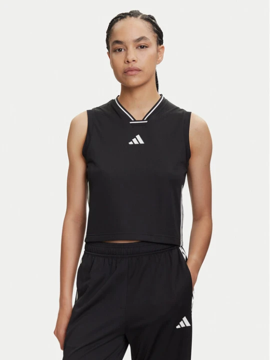 Zdjęcie produktu adidas Bluzka Tiro Cut 3-Stripes Mesh JG4115 Czarny Regular Fit