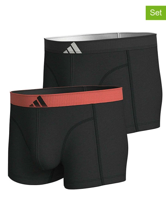 Zdjęcie produktu adidas Bokserki (2 pary) w kolorze czarnym rozmiar: L