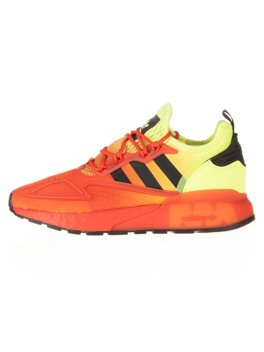 Zdjęcie produktu adidas Buty "ZX 2K Boost" w kolorze pomarańczowo-żółtym do biegania rozmiar: 36 2/3