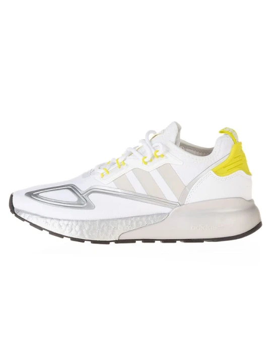 Zdjęcie produktu adidas Buty "ZX 2K Boost" w kolorze srebrno-biało-beżowym do biegania rozmiar: 41 1/3