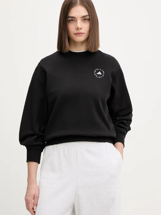 Zdjęcie produktu adidas by Stella McCartney bluza bawełniana czarny