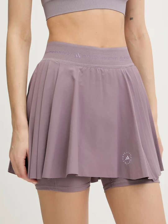 Zdjęcie produktu adidas by Stella McCartney spódnica plisowana fioletowy