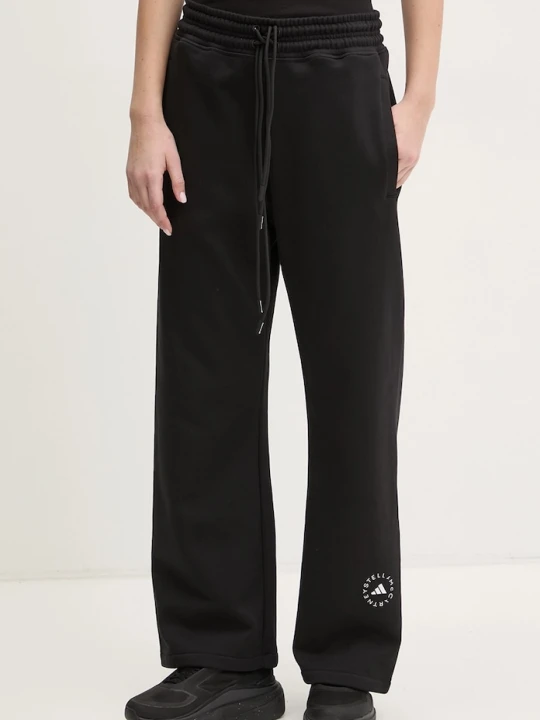 Zdjęcie produktu adidas by Stella McCartney spodnie dresowe bawełniane czarny