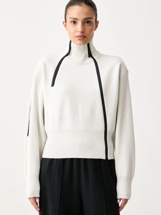 Zdjęcie produktu adidas by Stella McCartney sweter rozpinany damski beżowy