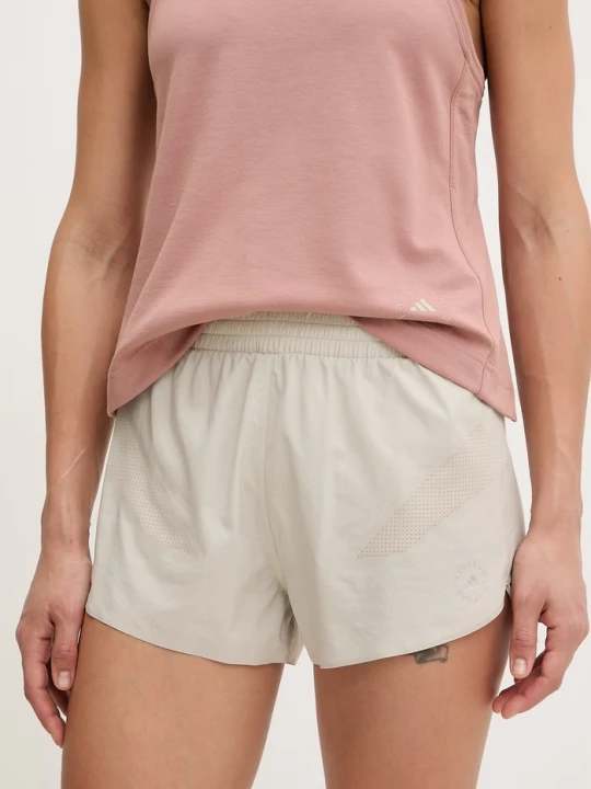 Zdjęcie produktu adidas by Stella McCartney szorty sportowe damskie beżowy