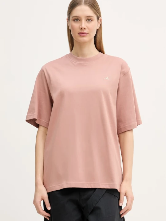 Zdjęcie produktu adidas by Stella McCartney T-shirt damski bawełniany pomarańczowy