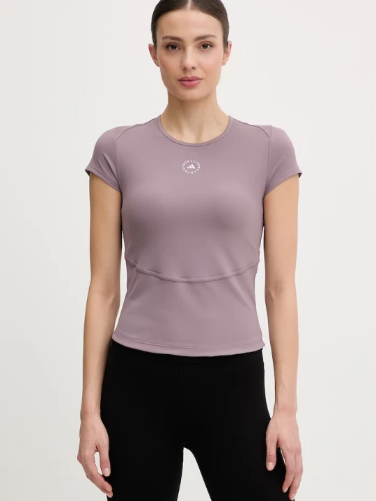 Zdjęcie produktu adidas by Stella McCartney T-shirt treningowy damski fioletowy