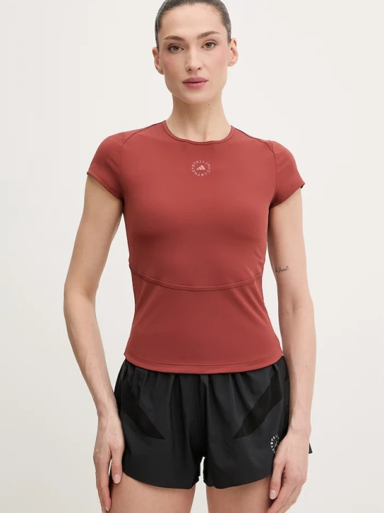 Zdjęcie produktu adidas by Stella McCartney T-shirt treningowy damski brązowy