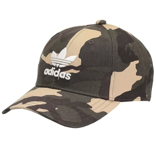 Zdjęcie produktu adidas Camo Baseball Cap H46980, Unisex, Zielone, czapki z daszkiem, bawełna, rozmiar: OSFL adidas Originals