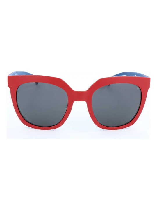 Zdjęcie produktu adidas Damskie okulary przeciwsłoneczne w kolorze czerwono-niebiesko-szarym rozmiar: 53