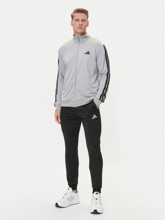 Zdjęcie produktu adidas Dres Basic 3-Stripes JI8876 Szary Regular Fit