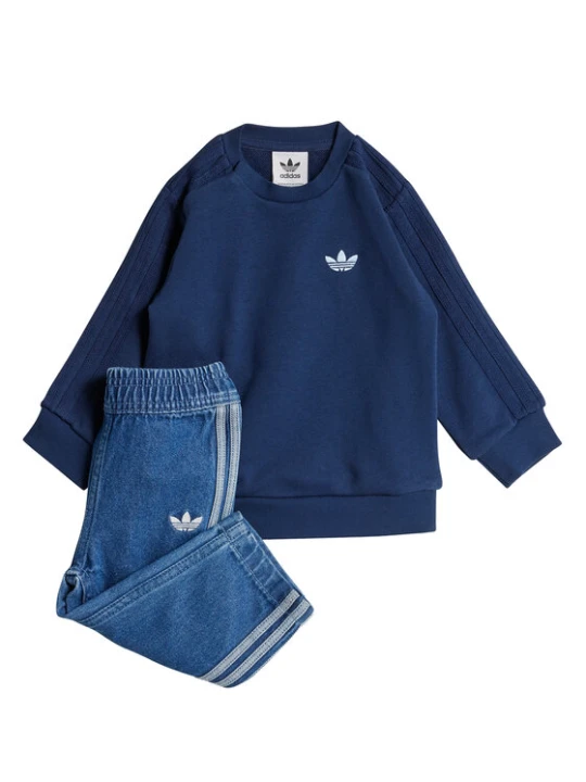 Zdjęcie produktu adidas Dres Denim Crew JD5826 Niebieski Regular Fit