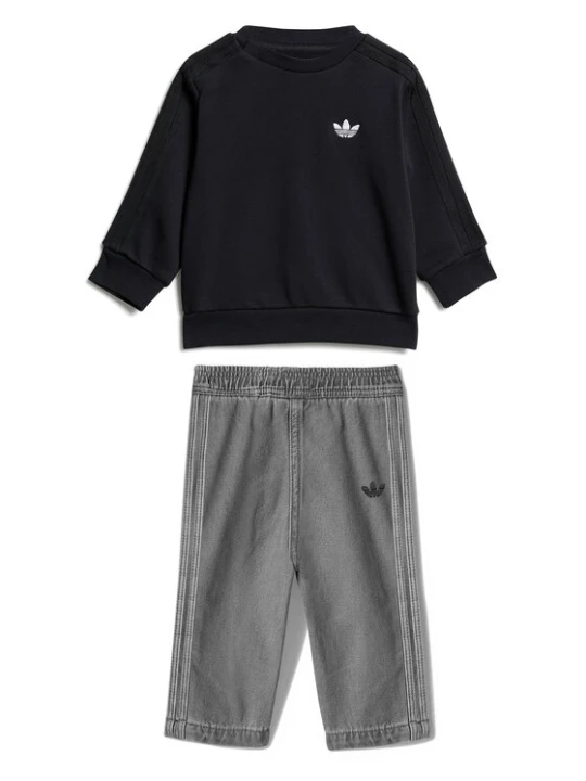 Zdjęcie produktu adidas Dres Denim Crew JY3545 Czarny Regular Fit