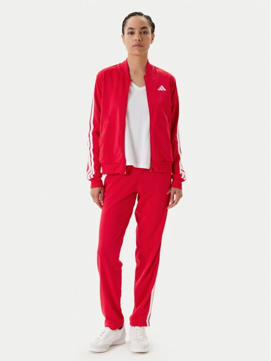 Zdjęcie produktu adidas Dres Essentials 3-Stripes JD2684 Czerwony Regular Fit