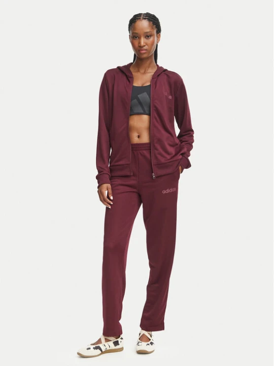 Zdjęcie produktu adidas Dres Essentials Linear KQ7588 Bordowy Slim Fit