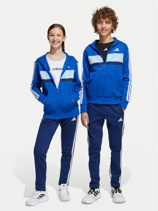 Zdjęcie produktu adidas Dres Seasonal Essentials Tiberio 3-Stripes JI6209 Niebieski Regular Fit
