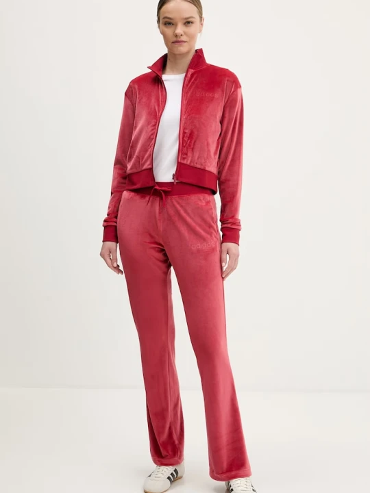 Zdjęcie produktu adidas dres welurowy Glam czerwony
