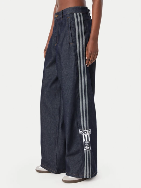 Zdjęcie produktu adidas Jeansy Adibreak Mid Rise Wide Leg Denim Pant KT2650 Niebieski Wide Leg