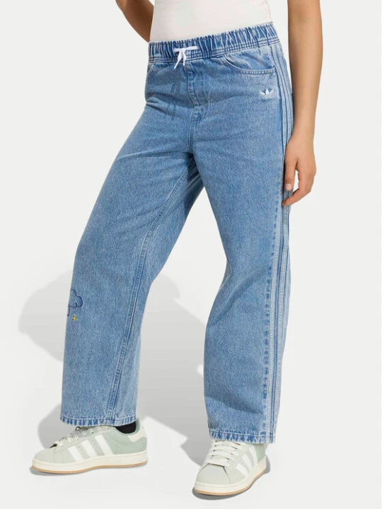 Zdjęcie produktu adidas Jeansy Adidas Care Bears Loose Denim Pants KU8337 Niebieski Regular Fit