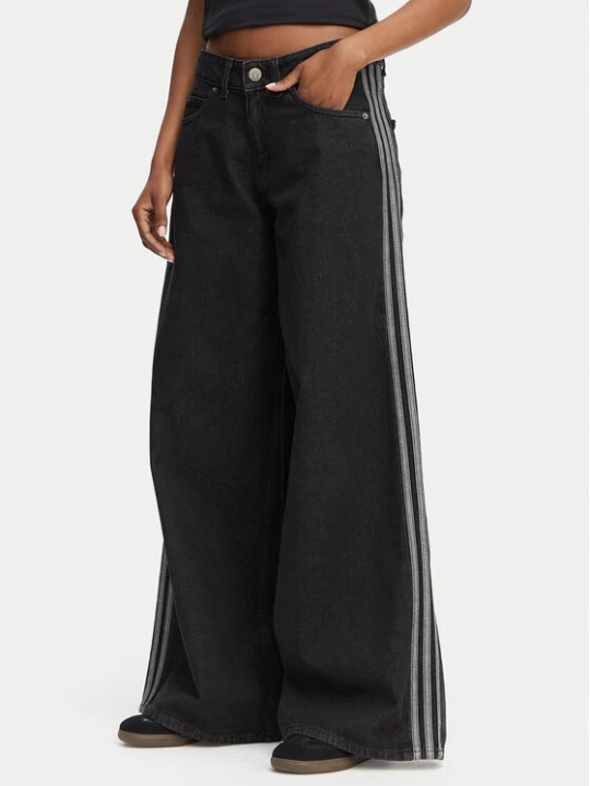 Zdjęcie produktu adidas Jeansy Firebird Adilenium KD2905 Czarny Wide Leg