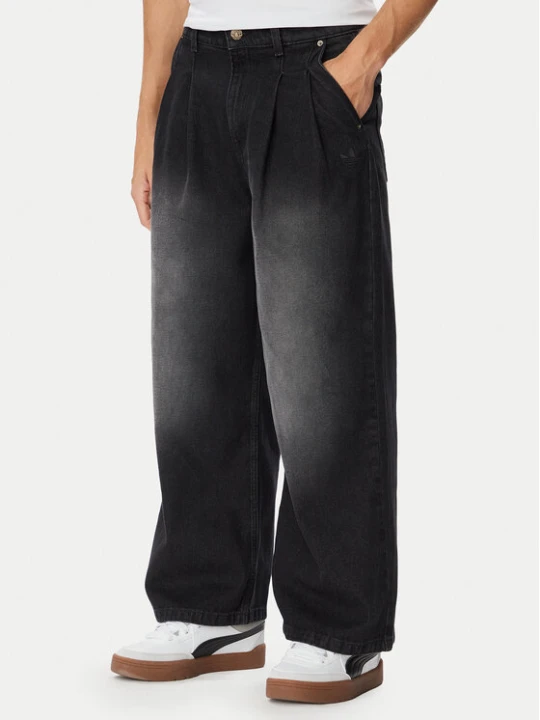 Zdjęcie produktu adidas Jeansy Jeans Mid-Rise IB6955 Czarny Loose Fit