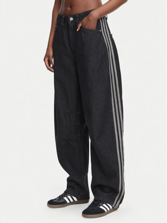 Zdjęcie produktu adidas Jeansy KQ6474 Czarny Barrel Fit