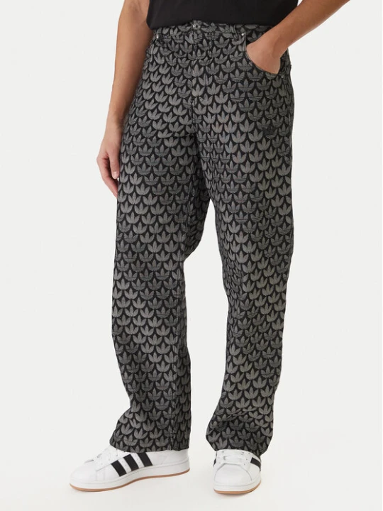 Zdjęcie produktu adidas Jeansy Monogram KC6380 Szary Loose Fit