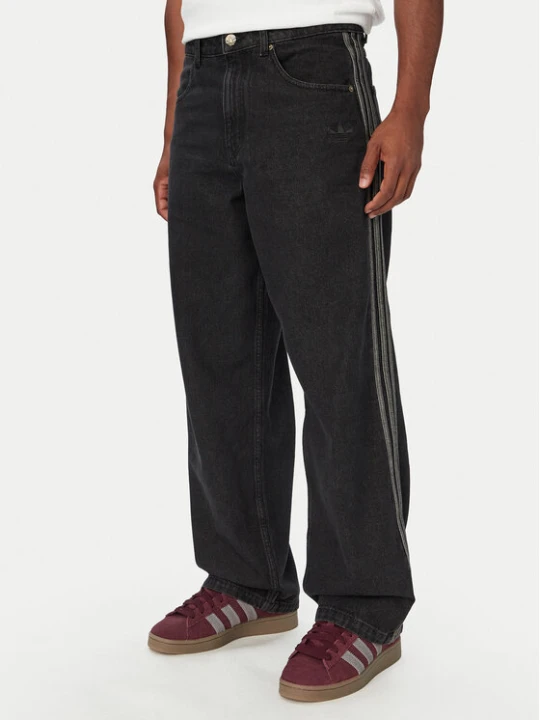 Zdjęcie produktu adidas Jeansy Sst Denim Jeans Mid-Rise Straight Leg IB6947 Czarny Loose Fit